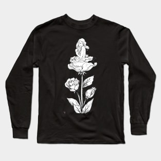 Woman Roses Long Sleeve T-Shirt